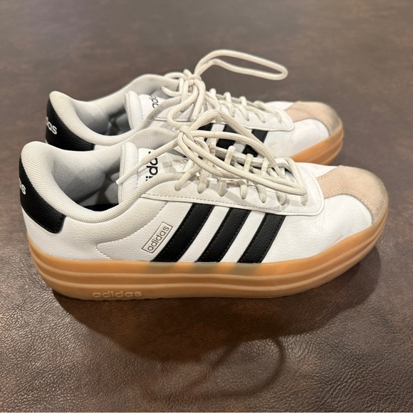 Adidas Gazelle White and Black Sneakers - Picture 4 of 6